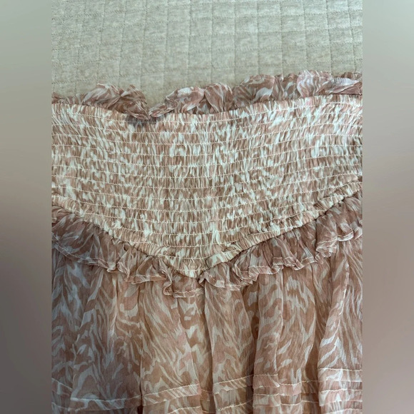 Cleobella Kenna Mini Skirt Zebra Print Pink White XS - Picture 5 of 8